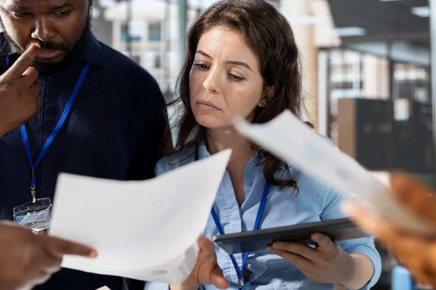 Technical due diligence process showing code review, architecture assessment, and security evaluation